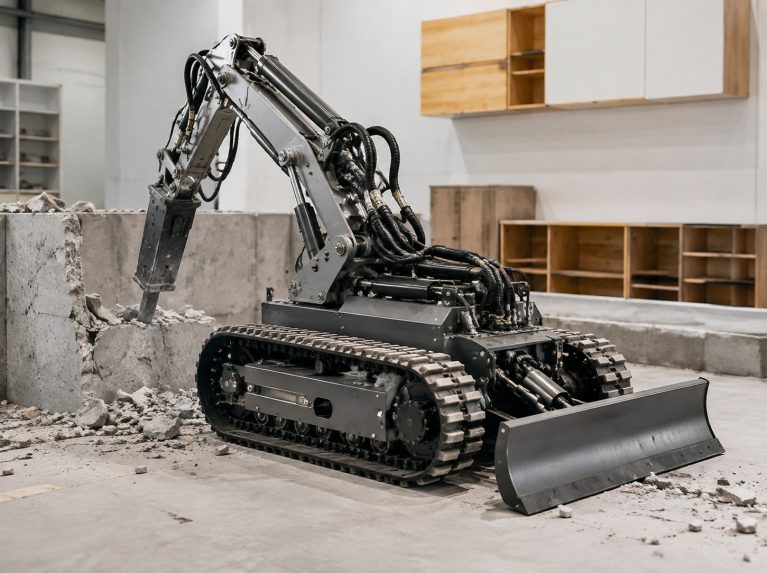 河南驻马店经济开发区破拆机器人专用履带底盘